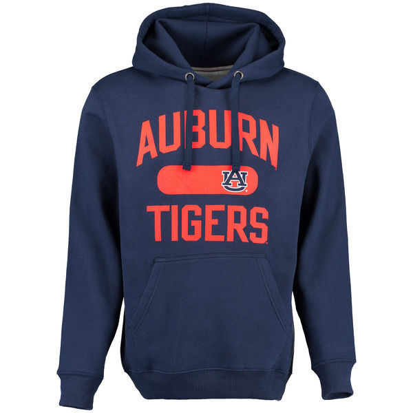 Men NCAA Auburn Tigers Athletic Issued Pullover Hoodie Navy->->NCAA Jersey